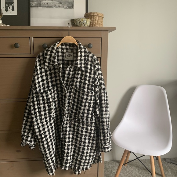 Zara | Jackets \u0026 Coats | Zara Plaid 